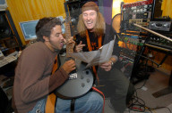 Roman Camenzind und Chris von Rohr im Studio, 2004