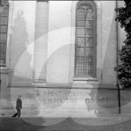 Wandparole gegen Imperialismus, Luzern 1969