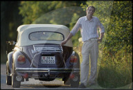 Emanuel Christen mit seinem VW, 1990
