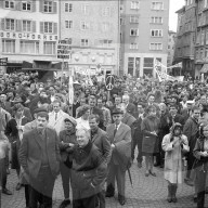 Schlusskundgebung Ostermarsch 1966