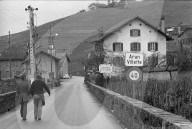 Aran-Villette im Lavaux mit Rebbergen, 1972