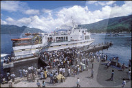 Passagierschiff 'Island Explorer', Indonesien, 1986