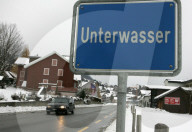 Ortstafel von Unterwasser, 2005