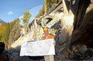 Reparatur der Kantonsstrasse in Engelberg, 2005