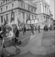Demonstration der Bau- und Holzarbeiter, Lausanne 1946