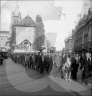 Demonstration der Bau- und Holzarbeiter, Lausanne 1946