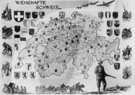 Karte "Wehrhafte Schweiz"