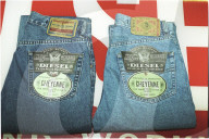 Gefälschte und echte Diesel-Jeans, 1996