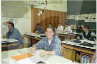 Micheline Meylan, in Ausbildung zur Försterin 1995