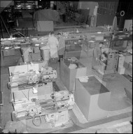CERN: Metallwerkstatt, Drehen; Fräsen 1958