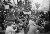 Protest; Sit-in gegen Besuch des Schahs von Persien, Zürich 1969