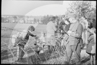 Rückkehr von Schweizer Kindern aus Frankreich bei Boncourt 1944