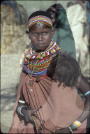 Mutter mit Kind aus der Samburu-Gegend
