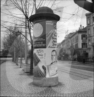 Litfasssäule; Wahlplakat; Abstimmungsplakat; Parole; 1941