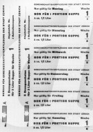 Brotkarten aus dem 1. Weltkrieg, ca. 1917