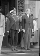 König Olav von Norwegen und Bundespräsident Willy Spühler, Bern 1968