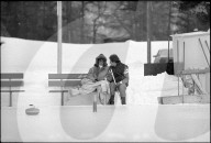 Prinzessin Caroline von Monaco und Stefano Casiraghi in St. Moritz, 1984