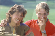 Maria Walliser und Bill Johnson 1984