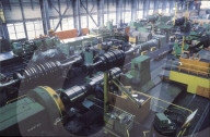 Generatorenbau bei ABB, BBC-Asea; Werkhalle 1986