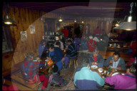Frühes Frühstück in der Berghütte 1995