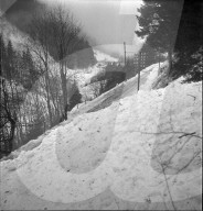 Goppenlawine bei Schwändi, Glarus 1.2.1945
