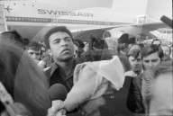 Muhammad Alis Ankunft in Zürich-Kloten 1971