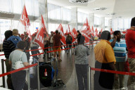 Taxistreik im Flughafen Zürich-Kloten 2005