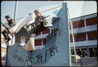 Nahkampf-Training in der Rekrutenschule in Isone, 1984