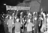 Dorfbewohner; Protest gegen Bauvorhaben des EMD; Waffenplatz Guldenthal
