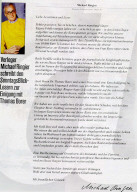 Brief von Verleger Michael Ringier an Leserinnen und Leser, 2002