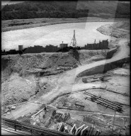 Baustelle Kraftwerk Verbois 1942