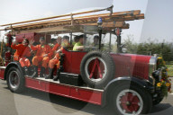 Altes Feuerwehrauto, Saurer Motorspritze, 2004