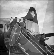 Ferdi Kübler bei der Rückkehr von der WM 1950