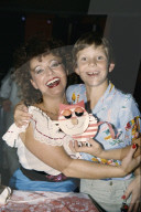 Nella Martinetti mit Kliby-Sohn Michel 1982
