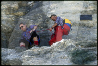 Bergsteiger mit Bergführer am Matterhorn 1987