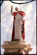 Statue Paps Paul VI, Kirche St.Catherine in La Valletta, Malta