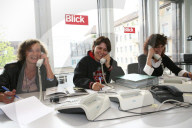 Blick-Haustier-Hotline: Christine Naef, Sonja Bugmann, Gabi Trachsel 2006