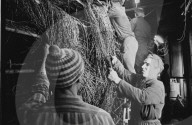 Reparatur nach Brand in der Telefonzentrale Zürich-Hottingen 1969