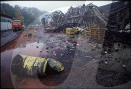 Brand Schweizerhalle 1986: verwüstetes Areal