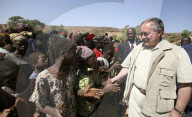 Bundesrat Samuel Schmid in Mali, 2005