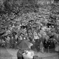 Protest gegen Kraftwerkbau, Wasserkraftwerk; 1954