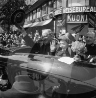 Auffahrtsfest der Heilsarmee mit General Carpenter, 1945