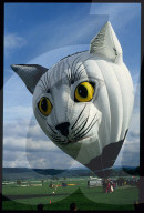 Heissluftballon in Form einer Katze, Kopf; 1992