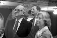 Opernhauseröffnung: Alphons und Heidi Egli mit Thomas Wagner, 1984