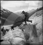 Schweizer Gebirgstruppen auf der Fafleralp, 1943