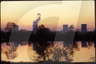 Abendstimmung, Atomkraftwerk Cattenom 1987