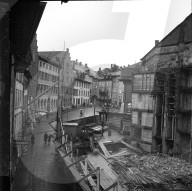 Biel, Abbruch des "Hôtel de la Croix Blanche"; 1951