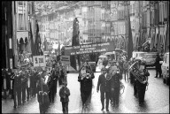 Blasmusik bei 1. Mai Umzug in Bern 1970