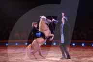 Ivan Frédéric mit Grossvater Fredy Knie, 2005