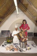 Louis und Irmgard Bischofberger, Wirtepaar; 'Kochen nach Dali' 1991
